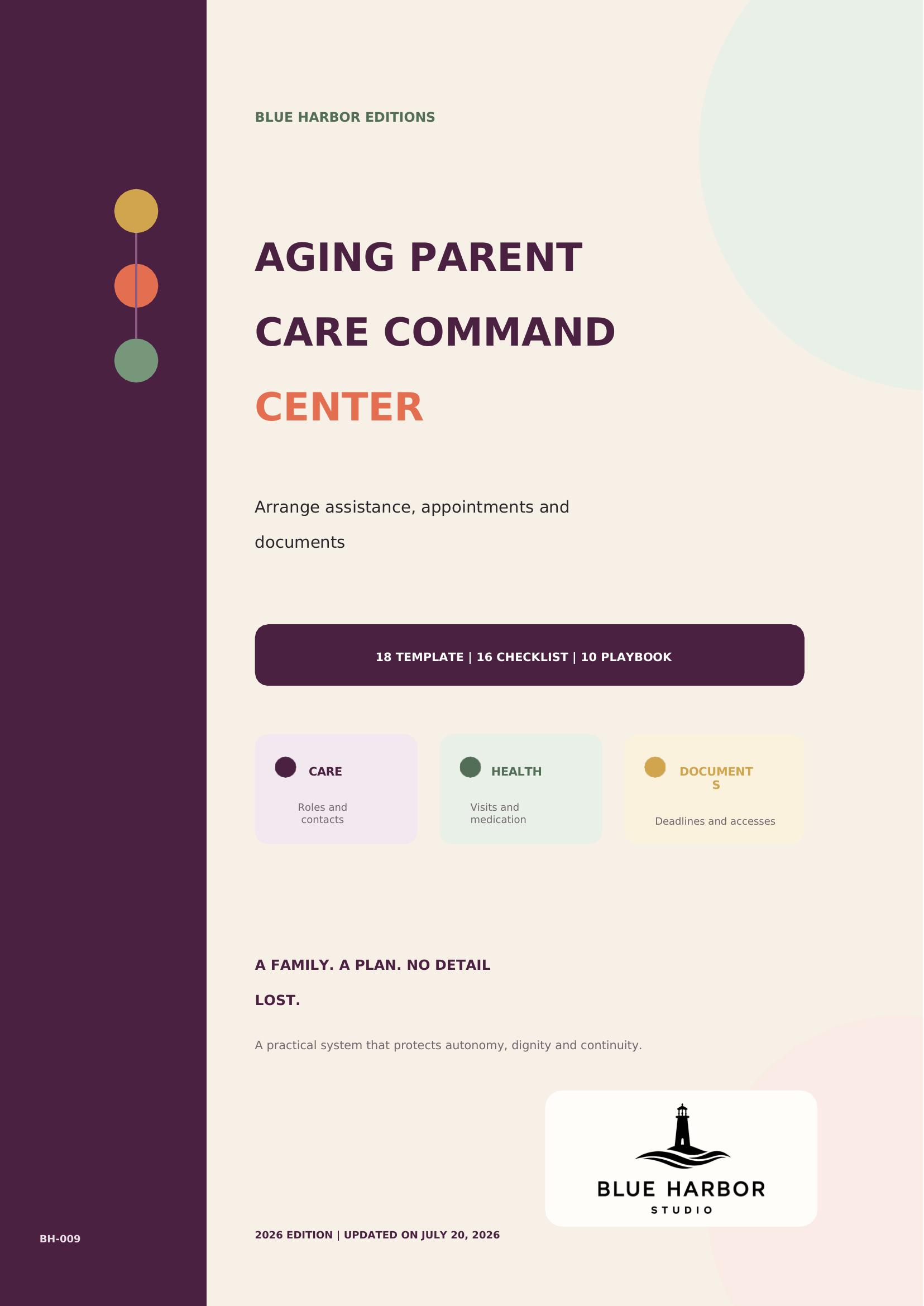 Aging Parent Care Command Center cover