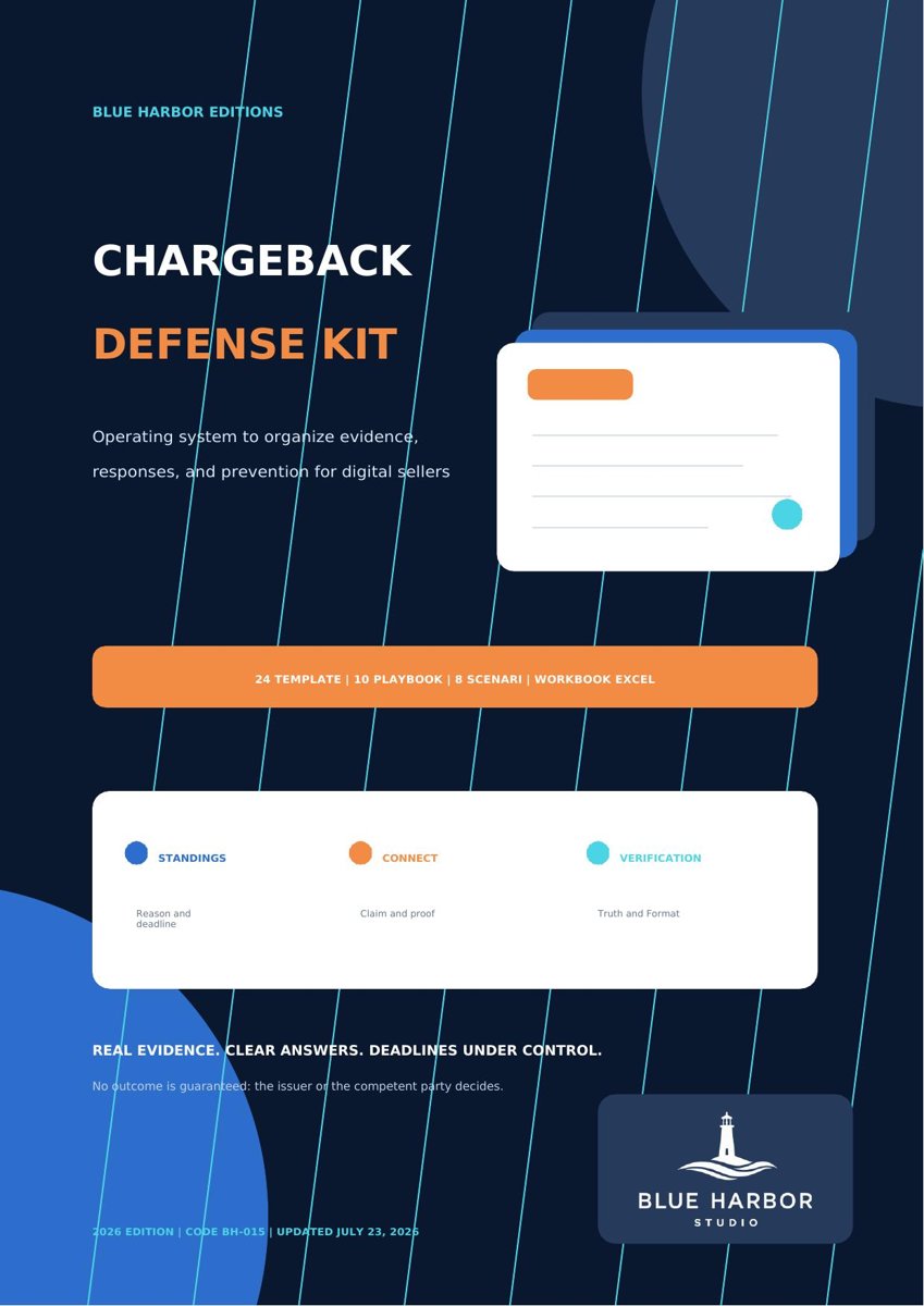 Chargeback Defense Kit cover